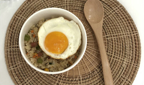 Fried Rice with Ham and Vegetables