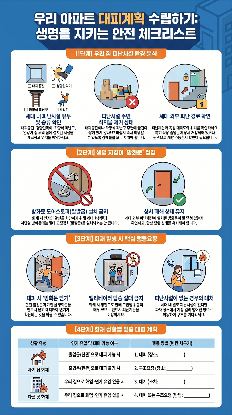 대피계획 체크리스트