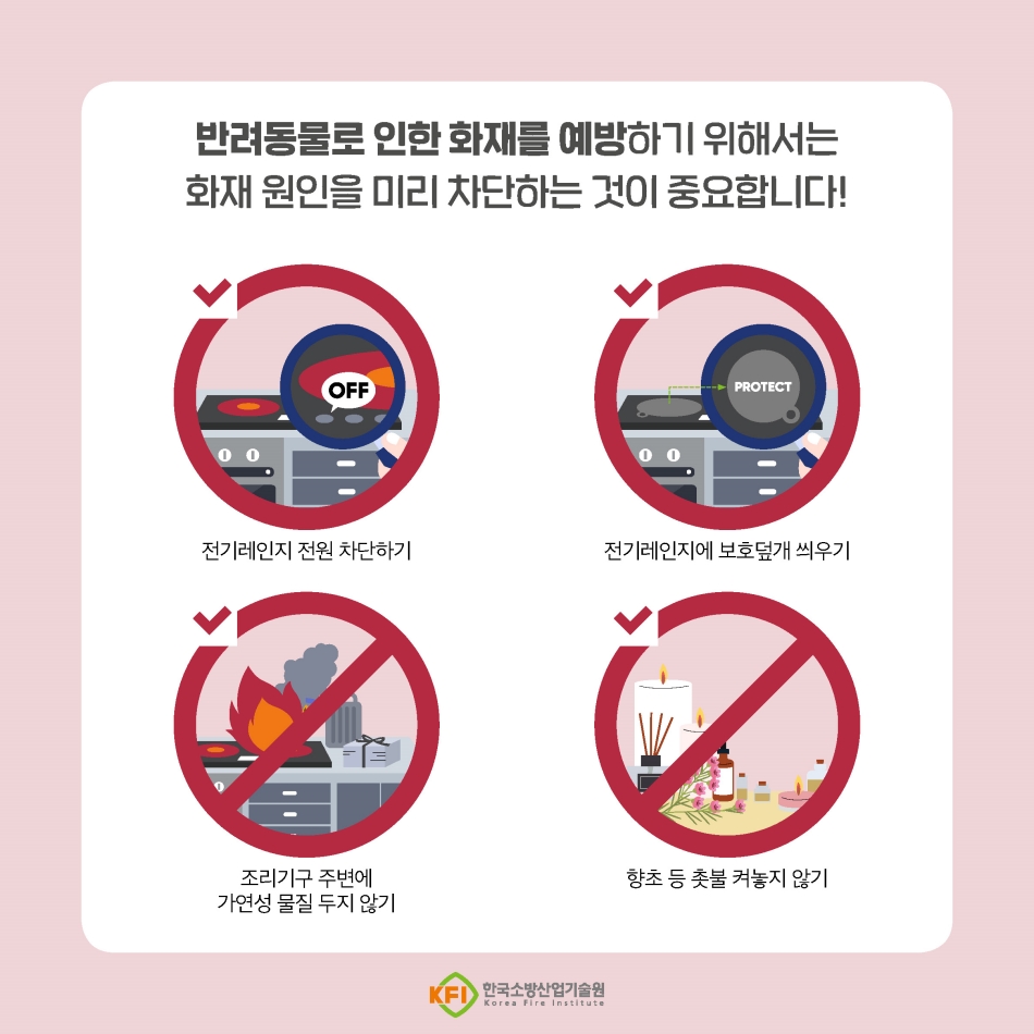 반려동물과 안전하게 공존하기! 전기 화재 예방 수칙 필수!4