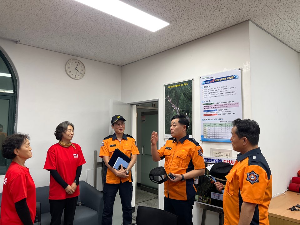 제5대 진안소방서장 취임 첫 공식 행사, 119시민수상구조대 현장방문행정3