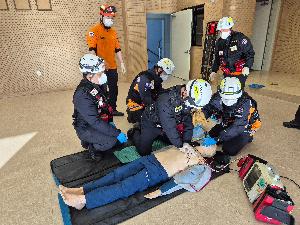 구급대 합동 팀워크 훈련