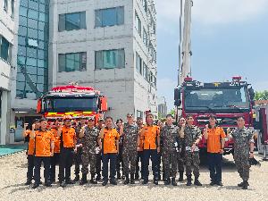 38전투비행전대 군산소방서 방문