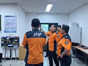 제5대 진안소방서장 취임 첫 공식 행사, 119시민수상구조대 현장방문행정