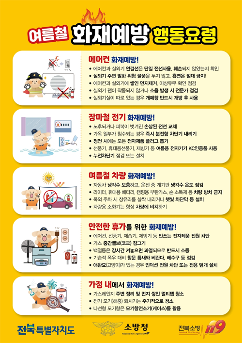 여름철 화재예방 행동요령 여름철 화재예방 행동요령
